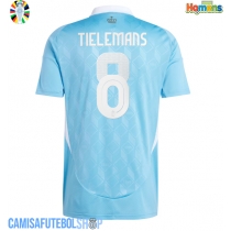 Camisa de time de futebol Bélgica Youri Tielemans #8 Replicas 2º Equipamento Europeu 2024 Manga Curta